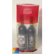 Busta Vino "Dioniso" 2 Bottiglie Cm. 22,5x43